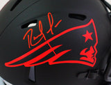 Randy Moss Autographed NE Patriots Eclipse Speed Mini Helmet- Beckett W *Red