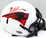 Randy Moss Autographed NE Patriots Lunar Speed Mini Helmet- Beckett W *Red