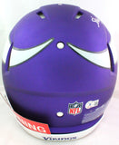 Randy Moss Autographed Vikings F/S Speed Authentic Helmet w/Insc *bottom- Beckett W *Silver