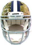 Ezekiel Elliott Autographed Cowboys Authentic Camo F/S Helmet- Beckett W *White Image 3