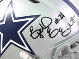 Ezekiel Elliott Autographed Cowboys Authentic Speed F/S Helmet- Beckett W *Black Image 2