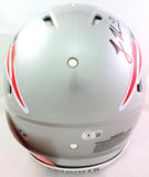 Rodney Harrison Signed Patriots Authentic FS Speed Helmet w 2 Insc-Beckett W*Blk