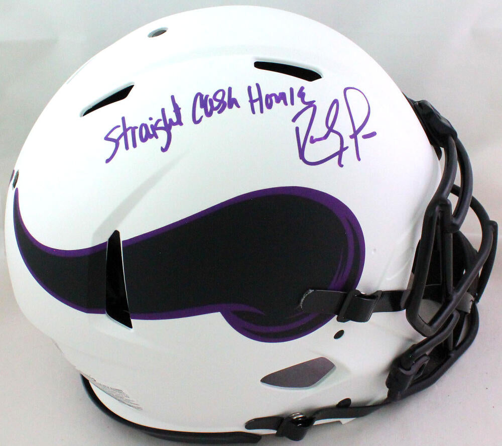 Randy Moss Minnesota Vikings Autographed Riddell Lunar Eclipse