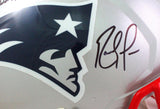 Randy Moss Autographed New England Patriots F/S Speed Authentic Helmet w/ Insc *front- Beckett W  *Black