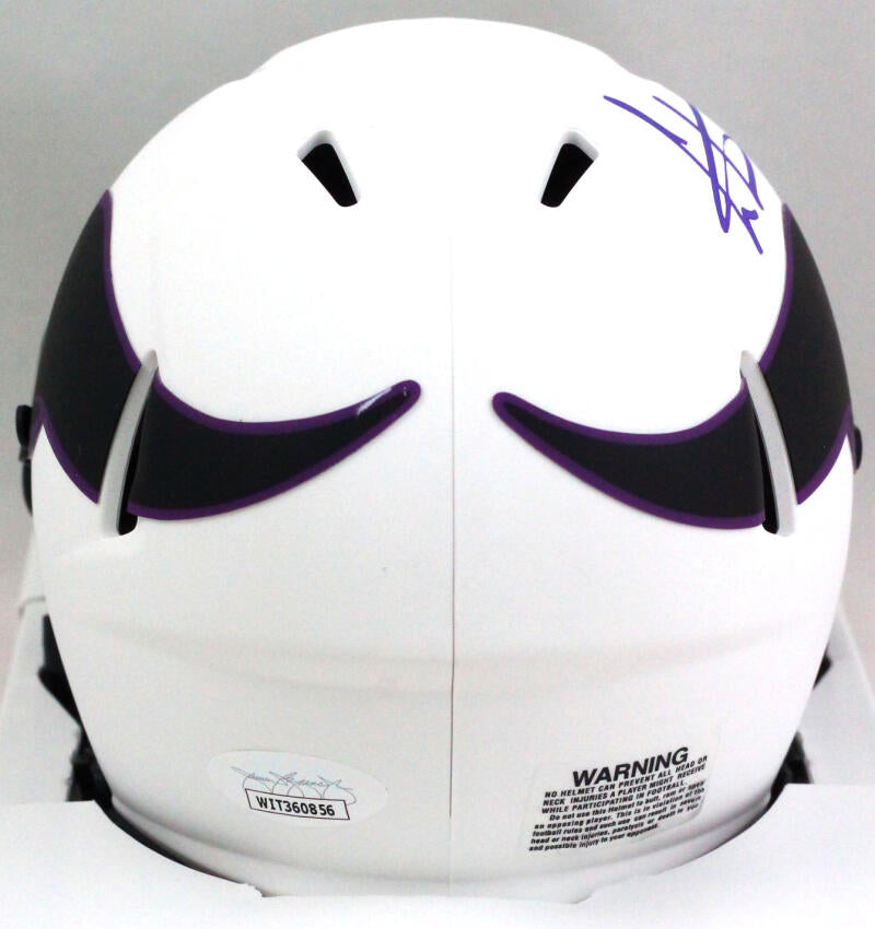 Cris Carter Autographed Lunar Eclipse Minnesota Vikings Mini Helmet –