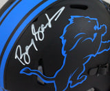 Barry Sanders Autographed Detroit Lions Eclipse Speed Mini Helmet - Beckett *White