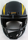 Austin Ekeler Autographed Chargers Eclipse Speed F/S Helmet- Beckett W *Yellow