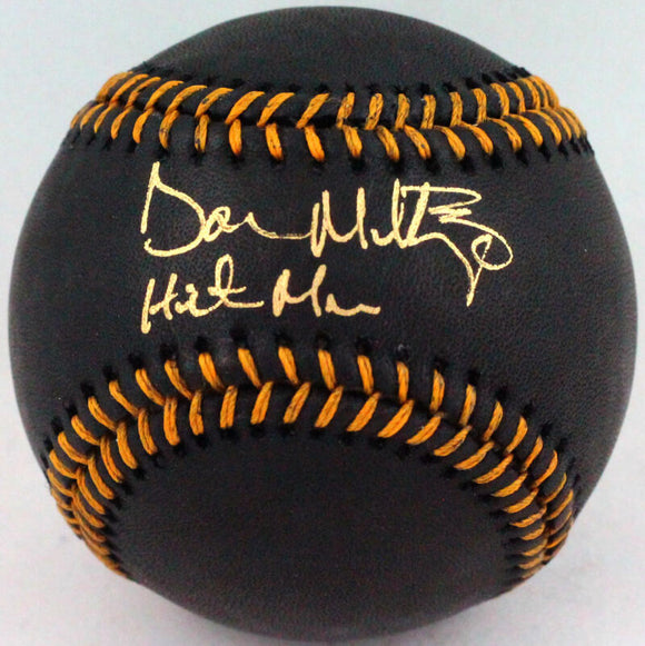 Don Mattingly Autographed Rawlings Black OML Baseball w/ Hitman - JSA W *Gold