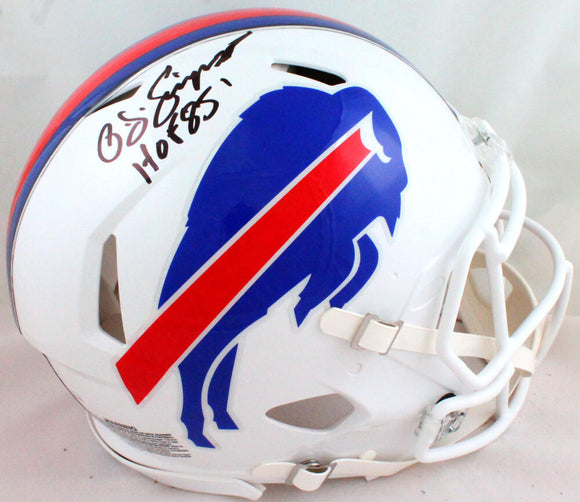 OJ Simpson Autographed Buffalo Bills 2021 Speed Authentic Helmet w/ HOF - JSA W *Black