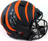 AJ Green Autographed Bengals Authentic Eclipse F/S Helmet- Beckett W *Silver Image 1