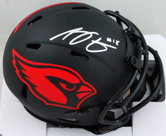 AJ Green Autographed Cardinals Eclipse Mini Helmet- Beckett W *Silver Image 1