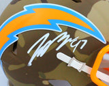 Joey Bosa Autographed LA Chargers  Camo Mini Helmet- Beckett W *White