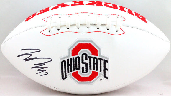 Joey Bosa Autographed Ohio State Buckeyes Logo Football- Beckett W *Black