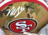 Nick Bosa Autographed San Francisco 49ers Camo Speed Mini Helmet- Beckett W Holo *White Image 2