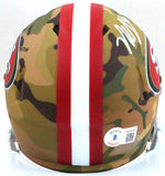 Nick Bosa Autographed San Francisco 49ers Camo Speed Mini Helmet- Beckett W Holo *White Image 3