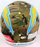 Joey Bosa Autographed LA Chargers F/S Camo Authentic Helmet- Beckett W *White