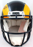 Kurt Warner Signed SL Rams 81-99 TB Authentic F/S Helmet w/SBMVP- Beckett W *Blk Image 3