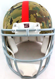 Lawrence Taylor Signed NY Giants Authentic Camo F/S Helmet w/ HOF- Beckett W *White