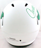 Curtis Martin Autographed NY Jets Lunar Speed F/S Helmet- PSA/DNA *Green