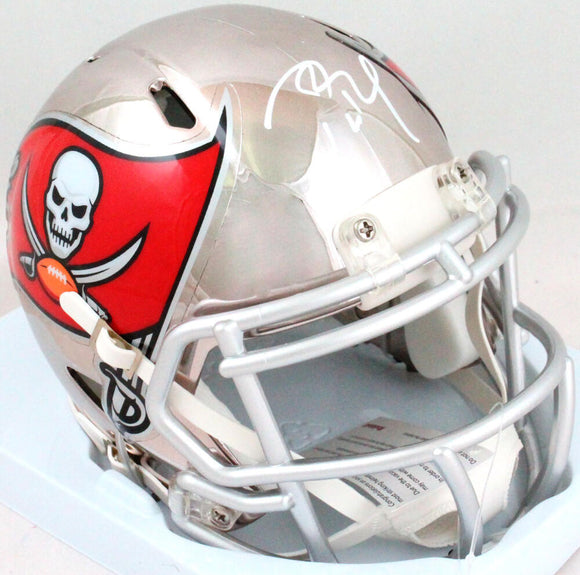 Tom Brady Signed Tampa Bay Buccaneers Chrome Mini Helmet- Fanatics/LOA –  The Jersey Source