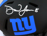 Daniel Jones Autographed New York Giants Eclipse Speed Mini Helmet- Beckett W *Silver