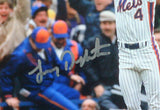 Lenny Dykstra Autographed 8x10 New York Mets Celebrating Photo- JSA W *Silver *M Image 2