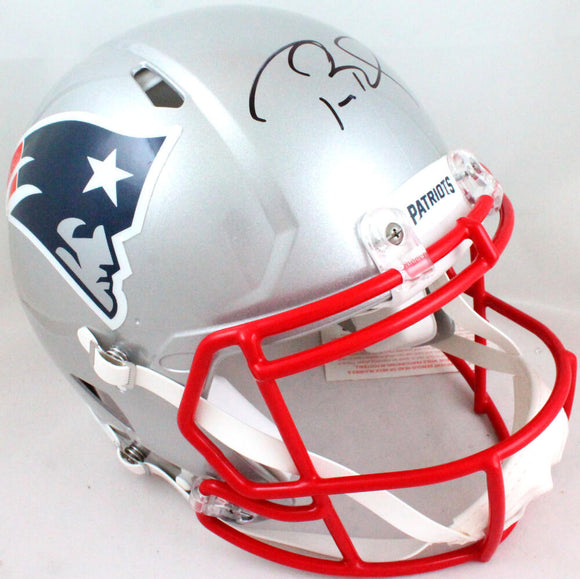 Tom Brady Signed New England Patriots Riddell Speed Mini Helmet (Fanatics  LOA)