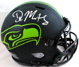 DK Metcalf Signed Seahawks Authentic Eclipse Speed F/S Helmet- Beckett W *Silver