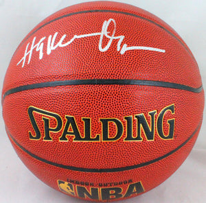 Hakeem Olajuwon Autographed Official NBA Spalding Basketball- Beckett Auth