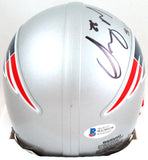 Sony Michel Autographed NE Patriots Mini Helmet w/ SB Champs- Beckett W *Black Image 3