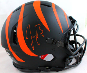 Joe Burrow Autographed Cincinnati Bengals F/S Eclipse Speed Authentic Helmet - Fanatics *Orange