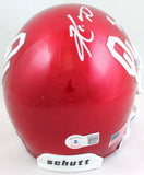 Kyler Murray/ Baker Mayfield Autographed Schutt Mini Helmet- Beckett W *White Image 3