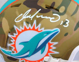 Dan Marino Autographed Miami Dolphins Camo Mini Helmet- Beckett W *White