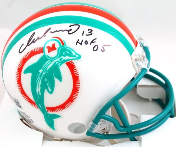 Dan Marino Signed Miami Dolphins Throwback 80-96 Mini Helmet w/HOF- Be –  The Jersey Source