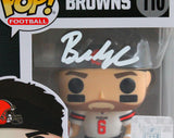 Baker Mayfield Signed Browns Funko Pop Figurine 110- Beckett W *White Image 2