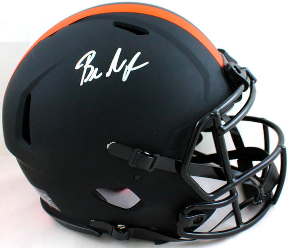 Baker Mayfield Autographed Cleveland Browns F/S Eclipse Authentic Helmet - Beckett W *Silver Image 1