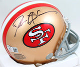 Deion Sanders Autographed San Francisco 49ers 64-95 Mini Helmet- Beckett W *Black