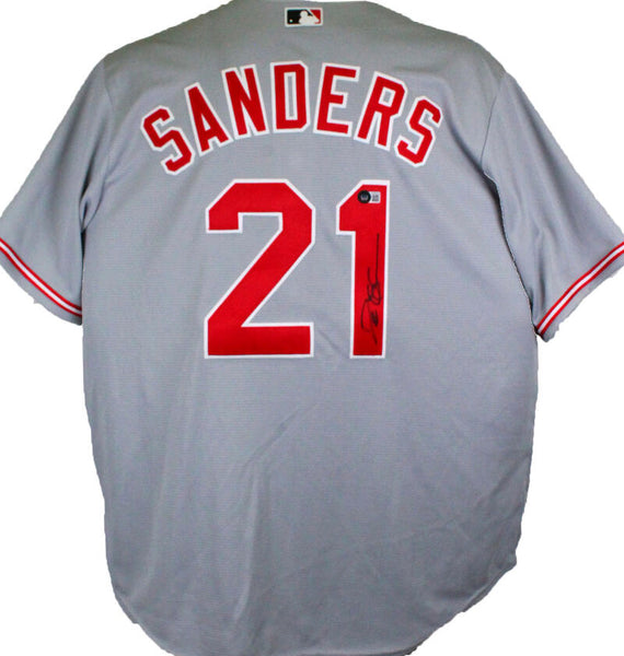 Deion Sanders Autographed Cincinnati Reds Pro Style Jersey- Beckett W – The  Jersey Source