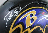 Deion Sanders Signed Baltimore Ravens Speed Authentic F/S Helmet- Beckett W *Black