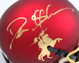 Deion Sanders Signed Florida State Tradition Schutt Mini Helmet- Beckett W *Gold