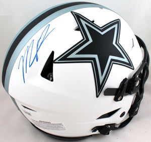 Micah Parsons Autographed Dallas Cowboys Lunar Speed Flex F/S Helmet- Fanatics *Blue