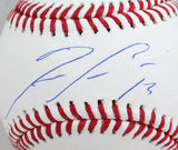 Ronald Acuna Autographed Rawlings OML Baseball w/#- Beckett W *Blue