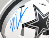 Micah Parsons Autographed Dallas Cowboys Lunar Mini Helmet- Fanatics *Blue