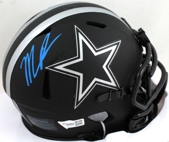 Micah Parsons Autographed Dallas Cowboys Eclipse Mini Helmet- Fanatics *Blue