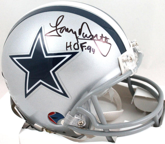 Tony Dorsett Autographed Dallas Cowboys Mini Helmet W/ HOF- Beckett W Holo Image 1