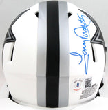 Tony Dorsett Autographed Dallas Cowboys Lunar Speed Mini Helmet- BA W Holo *Blue Image 3