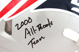 Richard Seymour Signed Patriots Authentic FS Speed Helmet W/ Insc- Beckett W *Blk