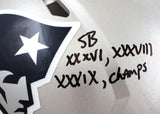 Richard Seymour Signed Patriots Authentic FS Speed Helmet W/ Insc- Beckett W *Blk
