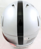 Richard Seymour Signed Raiders Authentic F/S Speed Helmet w/ Insc- Beckett W
