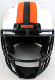 Nick Chubb Signed Cleveland Browns F/S Lunar Speed Authentic Helmet - Beckett W Hologram *Orange Image 3